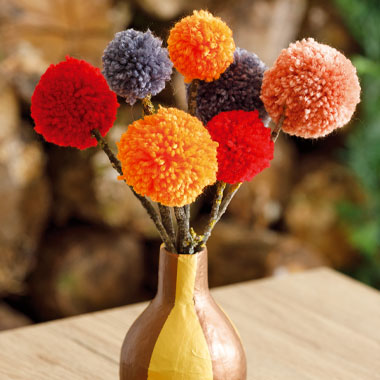 Buquê de pompons