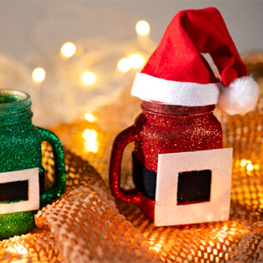 Porta-velas de Natal