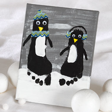 As pegadas dos pinguins